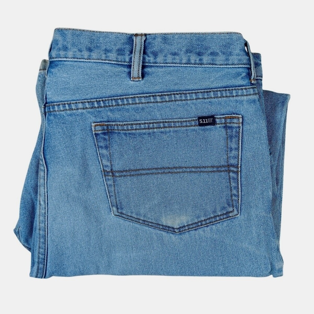 5.11 Tactical Jeans Mens 40x32 Light Wash Straight Leg Rugged Workwear